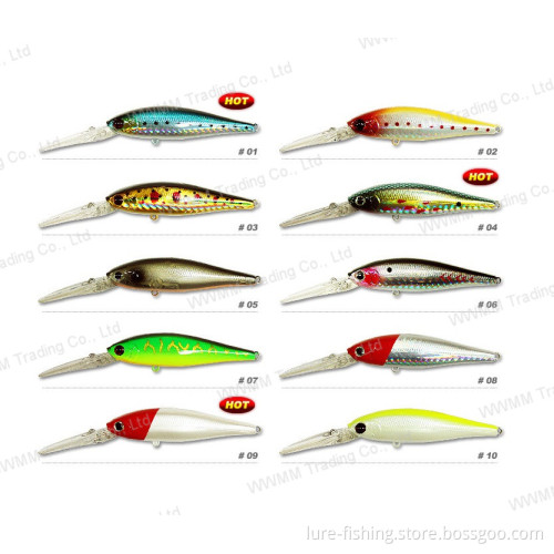 Top Garde Fishing Lure Fishing Tackle Plastic Lure--Diving Minnow (HYT009)